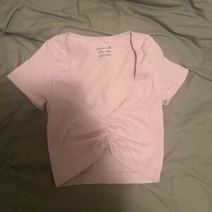 urban outfitters baby pink top